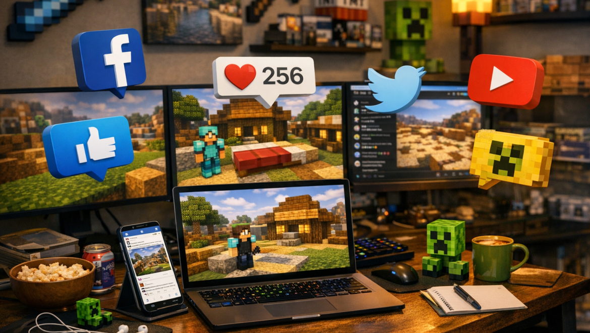 Social Media Platforms Helping Minecraft Communities Grow Faster